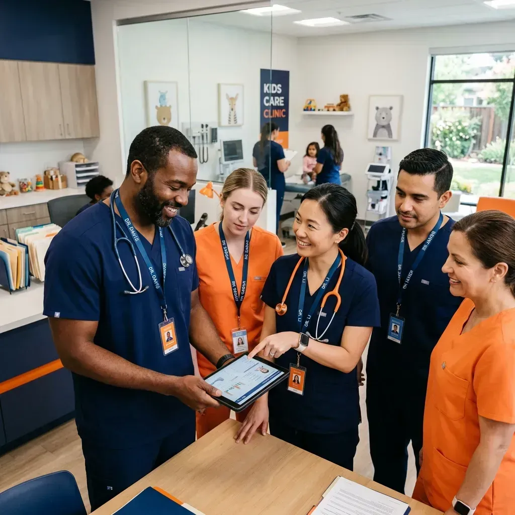 AI pediatrician software for multi-doctor practices
